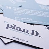 Tarjetas visita Plan D. Un progetto di Design, Programmazione e Fotografia di Juan Jesús Molina García - 11.11.2010