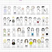 The Family Serralvo. Design, and Traditional illustration project by Vicky Santacruz - 12.20.2010