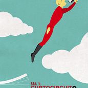 Cartel Curtocircuito 2011. Design, and Traditional illustration project by Uxío Broullón - 12.30.2010