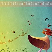 Designercouch Wallpaper Calendar. Un projet de Design et Illustration traditionnelle de Estefanía de C. - 12.01.2011