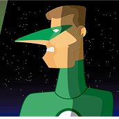 Hal Jordan. Design, and Traditional illustration project by David Miralles García - 02.02.2011