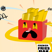 The french fries man. Traditional illustration project by Alejandro Di Trolio - 02.27.2011