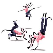 ratones bailando Ein Projekt aus dem Bereich Traditionelle Illustration von Iván Ferrándiz Soler - 03.03.2011