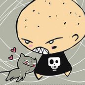 Boris, happy times. Traditional illustration project by laura miyashiro - 03.21.2011