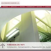 Web Ascensores Rubori. Design project by vanessa oliver pérez - 04.13.2011
