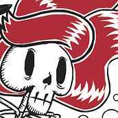 Skull Princess. Ariel.. Traditional illustration project by Soledad Vázquez Sutilo - 04.19.2011