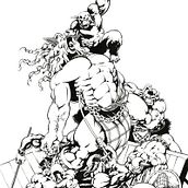 La Furia de Fergus - extraído de los Archivos de Uro. Ilustração tradicional projeto de Lopekan :: - 03.06.2011