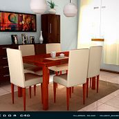 Comedor c4d. Design, and 3D project by Nelson Villarruel - 06.17.2011
