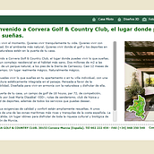 Web Corporativa Corvera Golf & Country Club. Un proyecto de Programación de Joaquín Palazón Villena - 20.06.2011