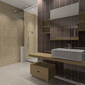 Baño . Design, and 3D project by chandra - 06.21.2011