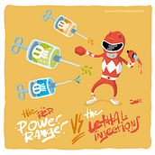 Go! go! Power Ranger. Traditional illustration project by Héctor Delgado Ros - 07.11.2011