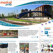 Sitio web Madrid Río. Design, Traditional illustration, Programming, IT, Photograph, and Advertising project by Álvaro Millán Sánchez - 07.15.2011
