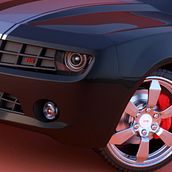 CHEVROLET CAMARO 3D. Design, 3D, UX / UI, and Advertising project by Jose Luis Rioja - 09.01.2011