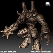 Golem de  batalla. Un progetto di Design e 3D di Dimax Eduard Esteban de leon - 06.09.2011