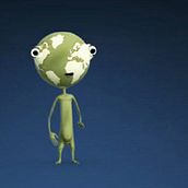 Earth 5 sec animation. Motion Graphics, Traditional illustration, Film, Video, TV, 3D, and UX / UI project by Green Van - 09.21.2011
