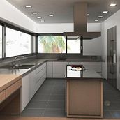 Infografía 3D Cocina. Design, and 3D project by IngenioVirtual - 11.06.2011