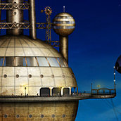 Sky Port. Traditional illustration project by Ana - 11.25.2011