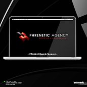 Logotipo: Phrenetic Agency. Design project by kikens - 01.05.2012