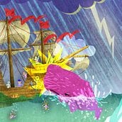 Wailing Whalers. Design, and Traditional illustration project by David Fernández Huerta - 01.25.2012