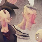 Diseño de Personajes. Traditional illustration project by David Fernández Huerta - 01.25.2012