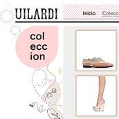 Web para, Vilardi Zapatos y Complemtos. Un proyecto de Diseño e Ilustración tradicional de Elvira Rojas - 07.03.2012