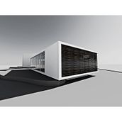 Biblioteca y Sala polivalente en Dosrius Ein Projekt aus dem Bereich Design und 3D von Andreu Cabot - 23.03.2012