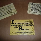 Instrucciones para dar cueda al reloj- postales. Design, and Traditional illustration project by Micaela Salomón - 03.25.2012