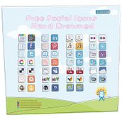Social Media Icons. Design, and Traditional illustration project by EME - 03.26.2012