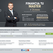 Financia tu Máster. Design, and Programming project by seven - 05.16.2012