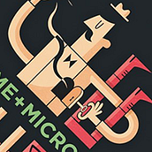 Cartel para J'Aime + Microcosmos. Design, and Traditional illustration project by Diego Cano - 06.05.2012