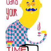 Take. Design, Traditional illustration, and Advertising project by Alba Vilardebò - 06.07.2012