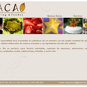 Página Web Cacao Catering & Fondeu. Design, Programming, IT, and Photograph project by Jose Manuel Couto Collazo - 06.08.2012