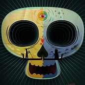 A la muerte una sonrisa. Design, and Traditional illustration project by Alejandro Gutierrez - 07.17.2012