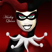 Harley Quinn. Traditional illustration project by Ana Torres Limon - 08.01.2012