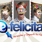 APP facebook: e-felicita. Een project van  Ontwerp, Programmeren, UX / UI, IT y  Reclame van Oscar Espeso - 04.09.2012