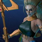 Sirena, personaje 3D. Un proyecto de  de Antonio Jiménez Rodríguez - 07.09.2012