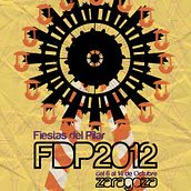 Cartel de las Fiestas del Pilar 2012. Un proyecto de Diseño de Adrián Bosque Bosque Cardeñosa - 12.09.2012