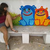 Mural parque infantil. Design, Traditional illustration, and Photograph project by Sindarta Monleón Herrero - 01.15.2013