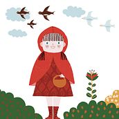 Caperucita. Un proyecto de Ilustración tradicional de Marta Antelo - 26.09.2012
