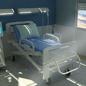 Habitación Hospital. Design, Traditional illustration, and 3D project by Diseño industrial / Gráfico / 3d - 10.18.2012