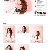 Website personal Dj Lady Evelyn. Design, and Music project by Mario Calvo Bartolomé - 10.28.2012