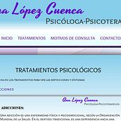 Psicóloga-Psicoterapéuta Ana López. Un proyecto de Diseño y Programación de Jose Manuel López Cuenca - 22.11.2012