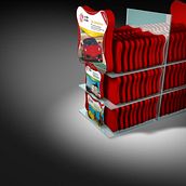 Stand PLV para 'A vida é bela'. Design, 3D, and Advertising project by piuritan - 11.28.2012