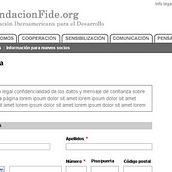 Fundación FIDE. Un proyecto de Diseño y UX / UI de Laura Blanco García - 07.12.2012