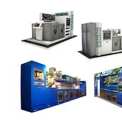 Stand de exposición SIEMENS BALAY. Design, 3D, and Advertising project by MHS Arquitectura Design Publicidad - 12.13.2012