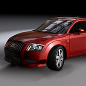 Audi TT  3d Modeling. Design, Traditional illustration, and 3D project by Alejandro Creo - 12.17.2012