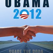 OBAMA Poster. Projekt z dziedziny Design, Trad, c, jna ilustracja, UX / UI, Fotografia i  Reklama użytkownika Carolina Rojas Vilos - 23.12.2012