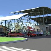 Estación de Servicio . % Paola Salazar Rosales tarafından hazırlanan Tasarım, Ve 3D projesi - 01.08.2013