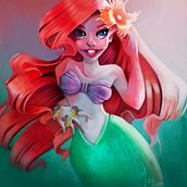 Princesas Disney Fan Art. Traditional illustration project by Jessica Sánchez - 03.03.2013