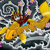 Koi Samurai. Traditional illustration project by Juan Arias - 03.18.2013